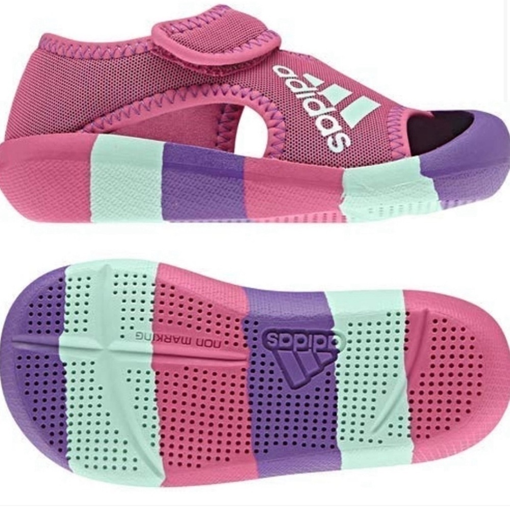Adidas Toddler Girls  Pink/Purple/Mint Altaventure Water Outdoors Shoes  Sz 5